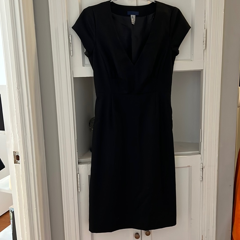 Jcrew black wool suit dress size 0